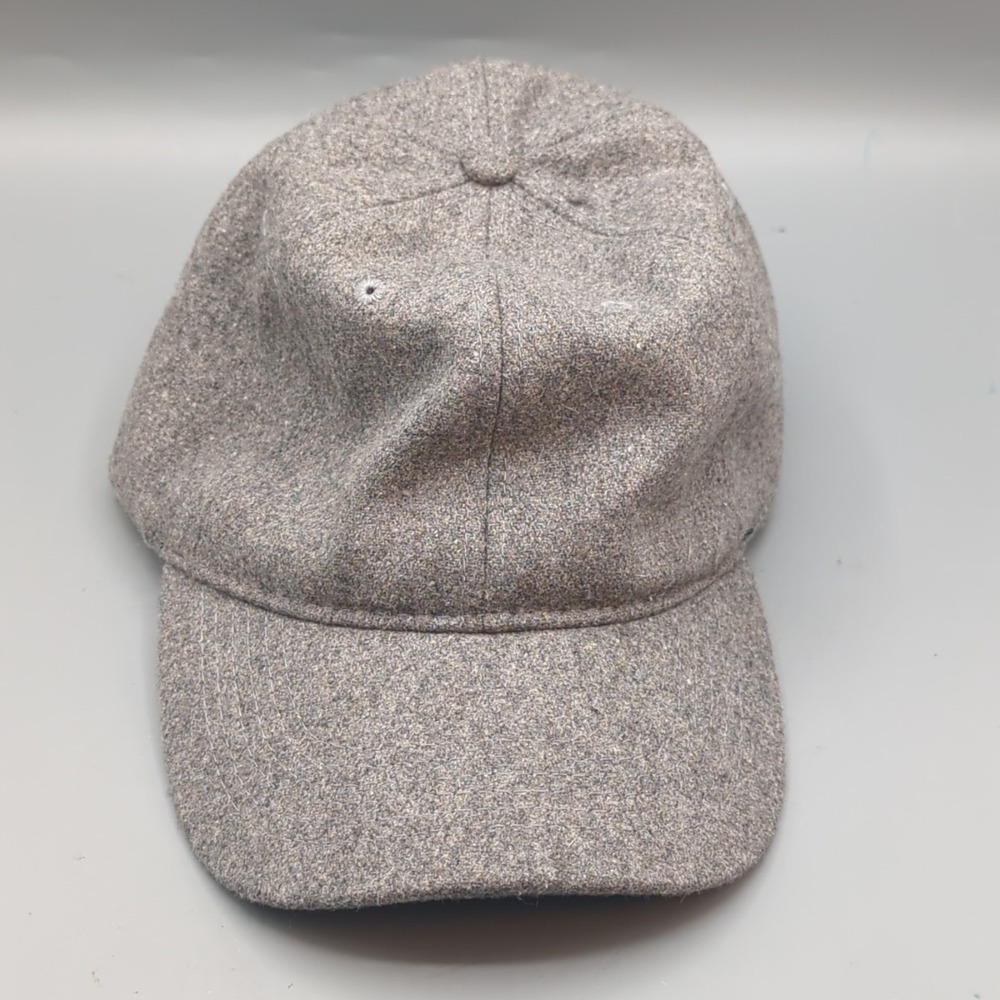 Brooks Brothers Baseball Cap L/XL Fitted Hat Gray Wool Blend Curved Bill - Picture 7 of 10